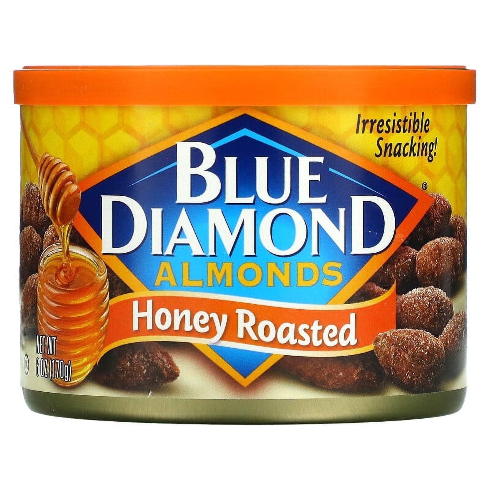 Blue Diamond, Almonds, Honey Roasted, 6 oz (170 g) Pack of 2