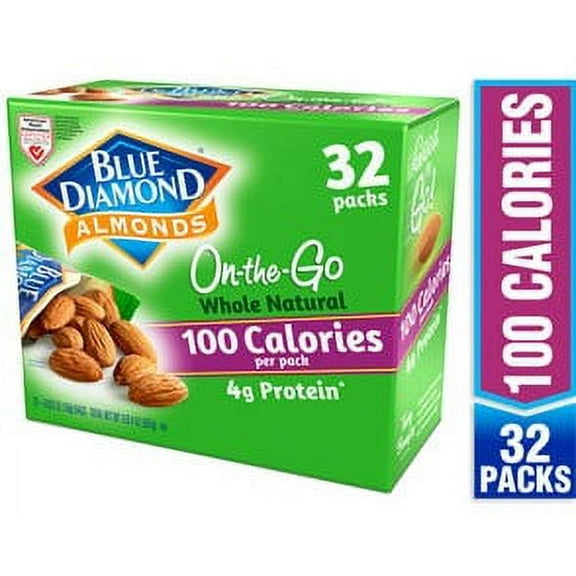 Blue Diamond Almonds, Lightly Salted, 100 calorie packs (32 count)