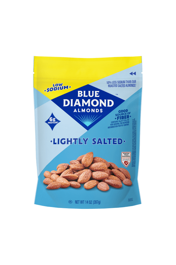 , Lightly Salted Low Sodium Snack Nuts For Gluten Free Snacking, 14 oz.