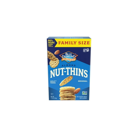Blue Diamond Almonds Nut-Thins Gluten Free Cracker Crisps (Pack of 32)