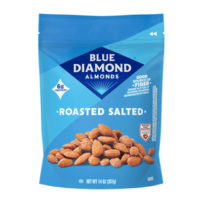 Blue Diamond Almonds, Roasted Salted Flavored Snack Nuts Perfect for Snacking, 14 oz