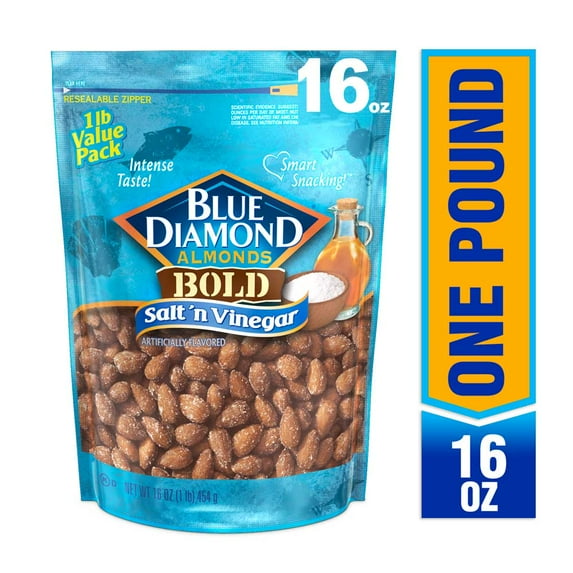 Blue Diamond Almonds, Salt 'N Vinegar, 16 oz Bag