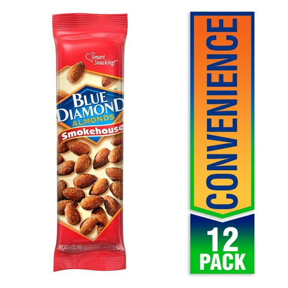 Blue Diamond Almonds, Smokehouse, 1.5 Ounce (Pack of 12)