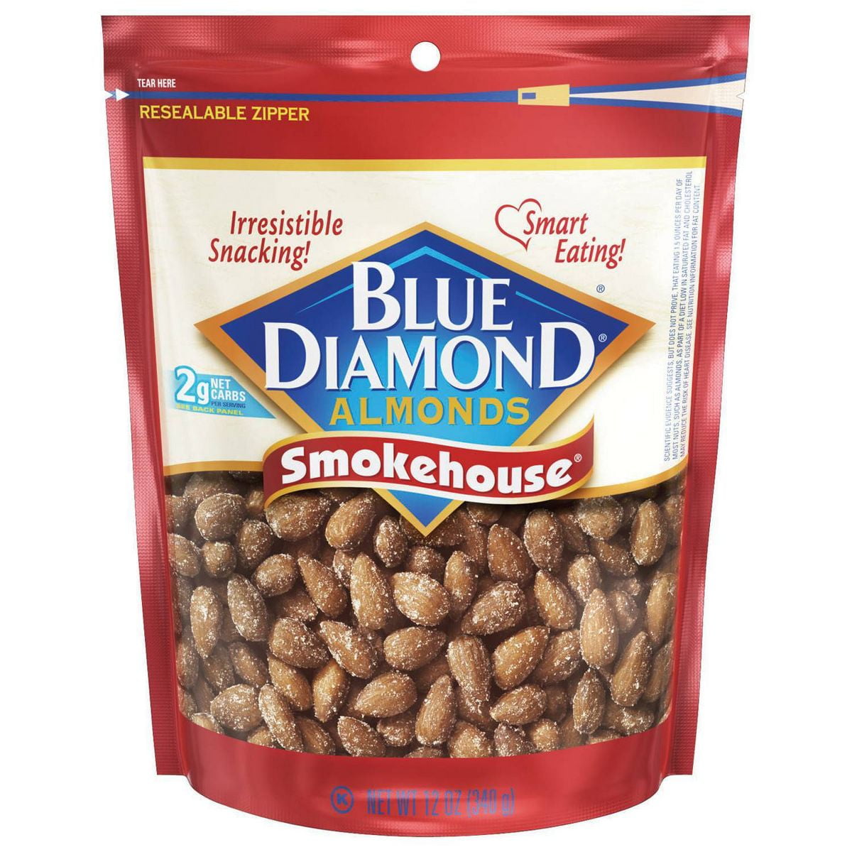 Blue Diamond Almonds Smokehouse - 12oz - Pack of 2 - Walmart.com