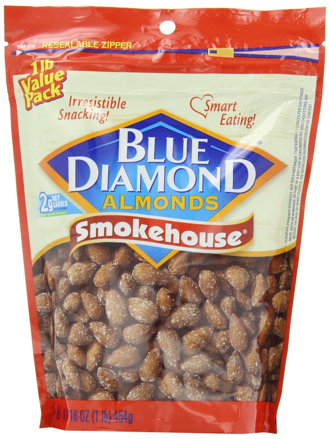Blue Diamond Almonds Smokehouse, 16-Ounce Bags (Pack of 6)