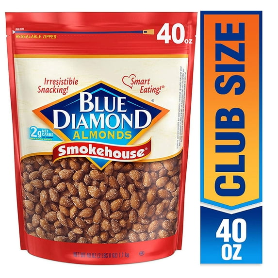 Blue Diamond Almonds, Smokehouse, 40 Ounce (Pack of 1)