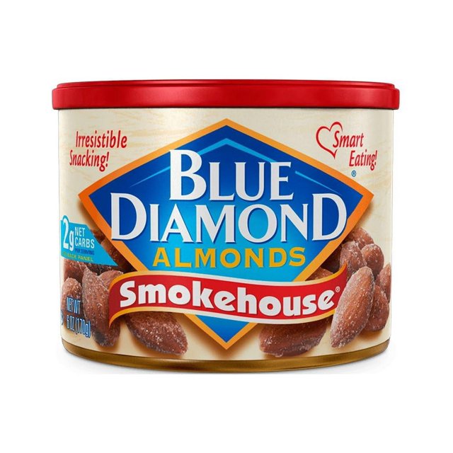 Blue Diamond Almonds, Smokehouse, 6 Oz (Case of 12)