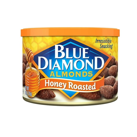 Blue Diamond Almonds, Sweet Honey Roasted Classic Flavor, GMO Free, Kosher, ( PACK OF 2 )