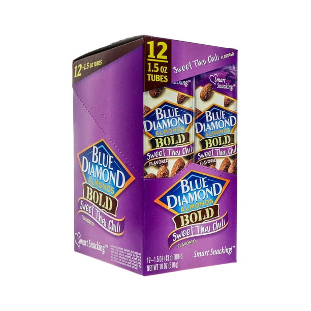 Blue Diamond, Almonds Sweet Thai Chili , Count 12 (1.5 oz ) Nut & Dry