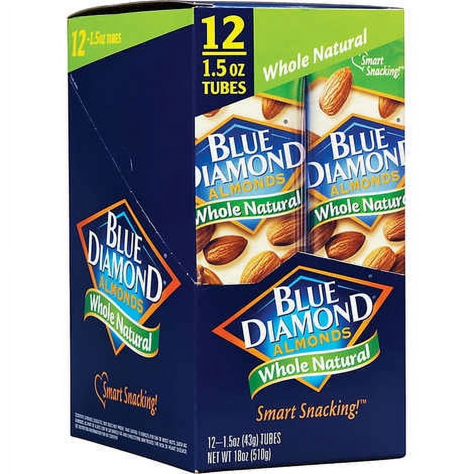 Blue Diamond Almonds, Whole Natural, 1.5 oz, 12 ct