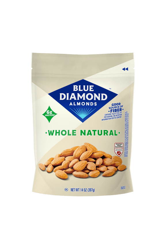 , Whole Natural Raw Almonds, 14 oz