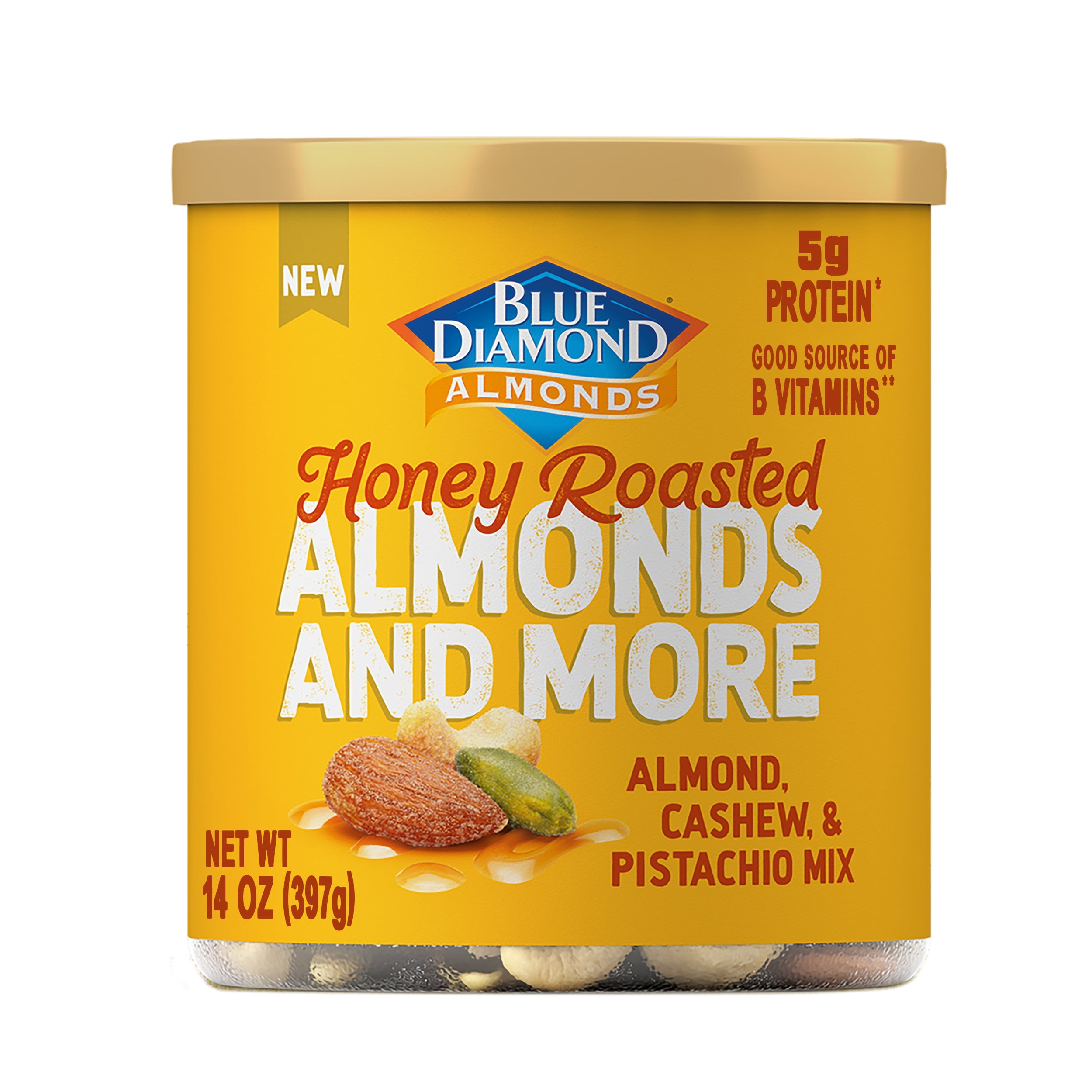 Blue Diamond Almonds and More, Honey Roasted Flavored Almonds, Cashews ...