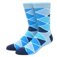 thumbnail image 1 of Blue Diamond Argyle Pattern Socks from the Sock Panda (Adult Large), 1 of 3
