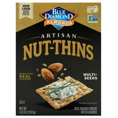 Blue Diamond Artisan Multi-Seed Cracker Snacks 4.25 oz (Pack of 32)