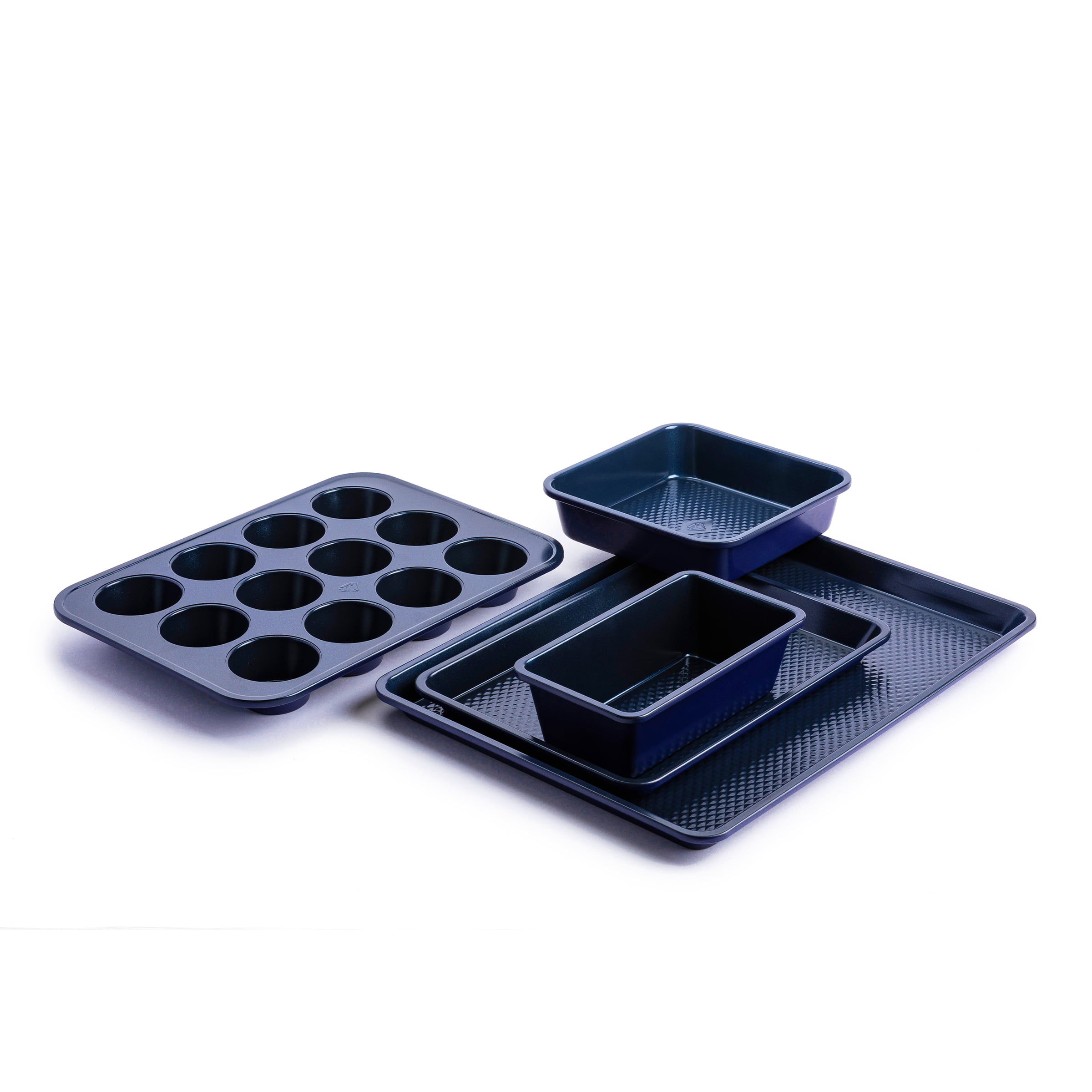 GreenLife Bakeware Healthy Ceramic Nonstick, 12 Cup Muffin and Cupcake Baking Pan, PFAS-Free, Blue
