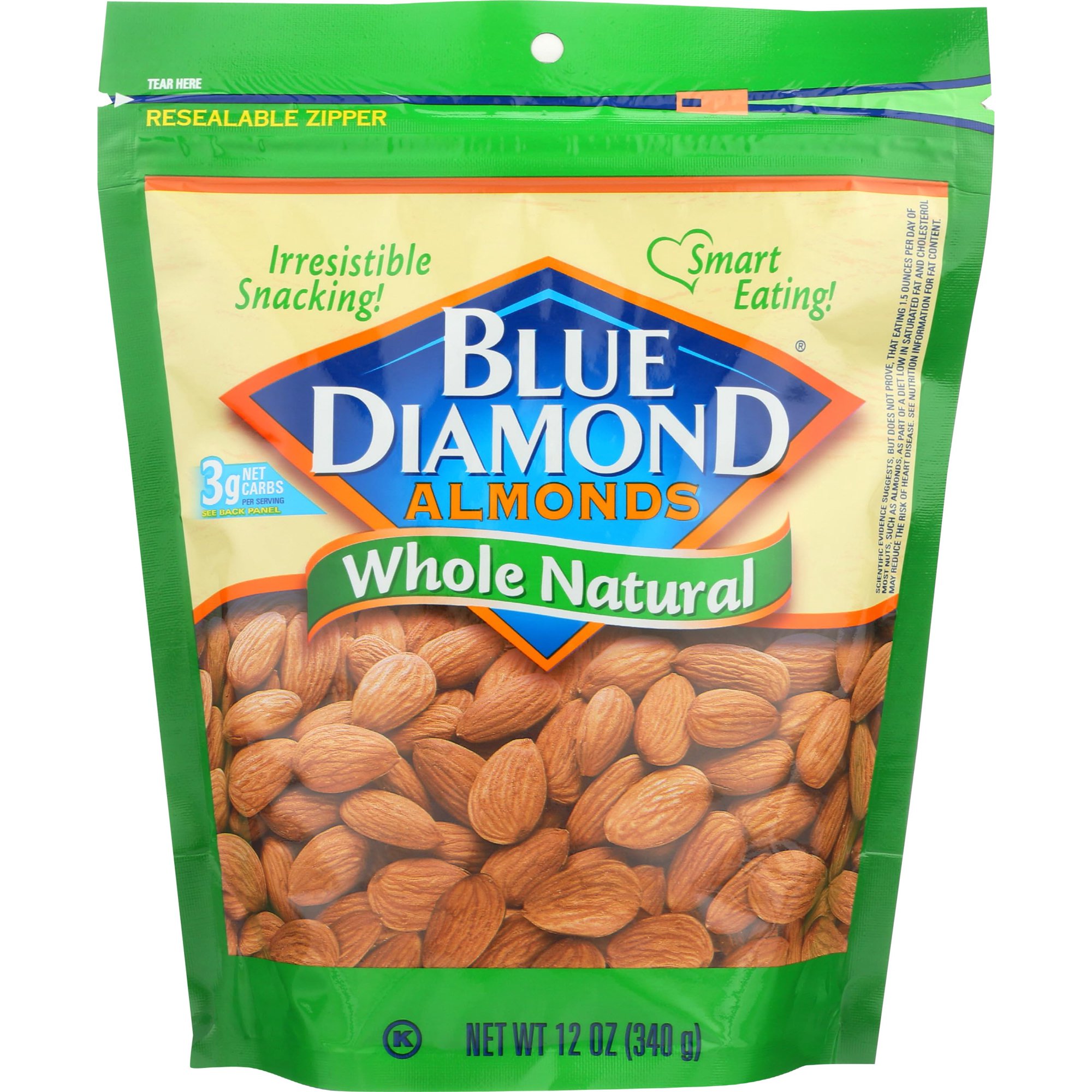Blue Diamond Blue Diamond Kosher Almonds Whole Natural 12 oz