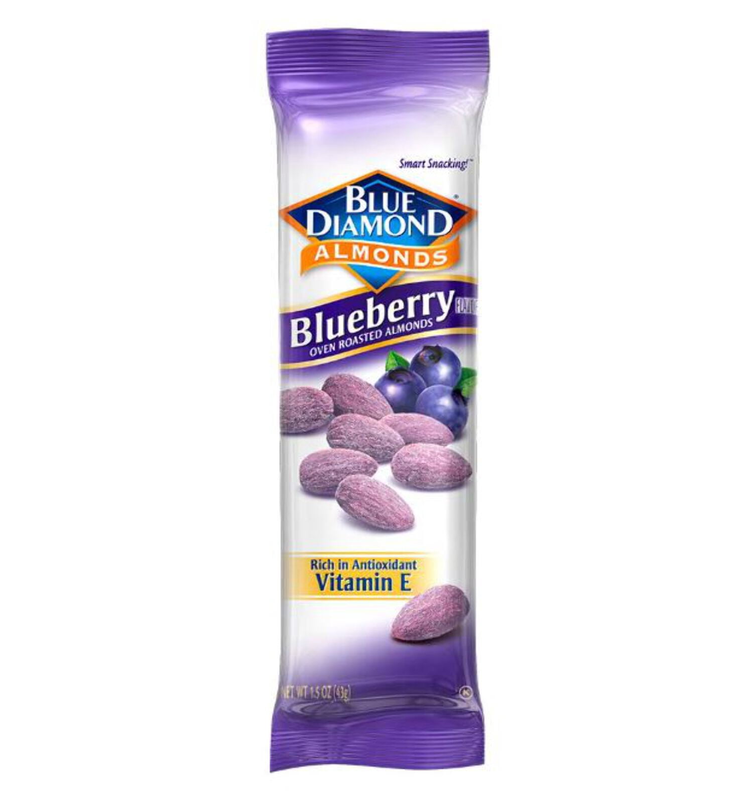 Blue Diamond Blueberry Oven Roasted Almonds,1.5 oz. Box (12 Pack)