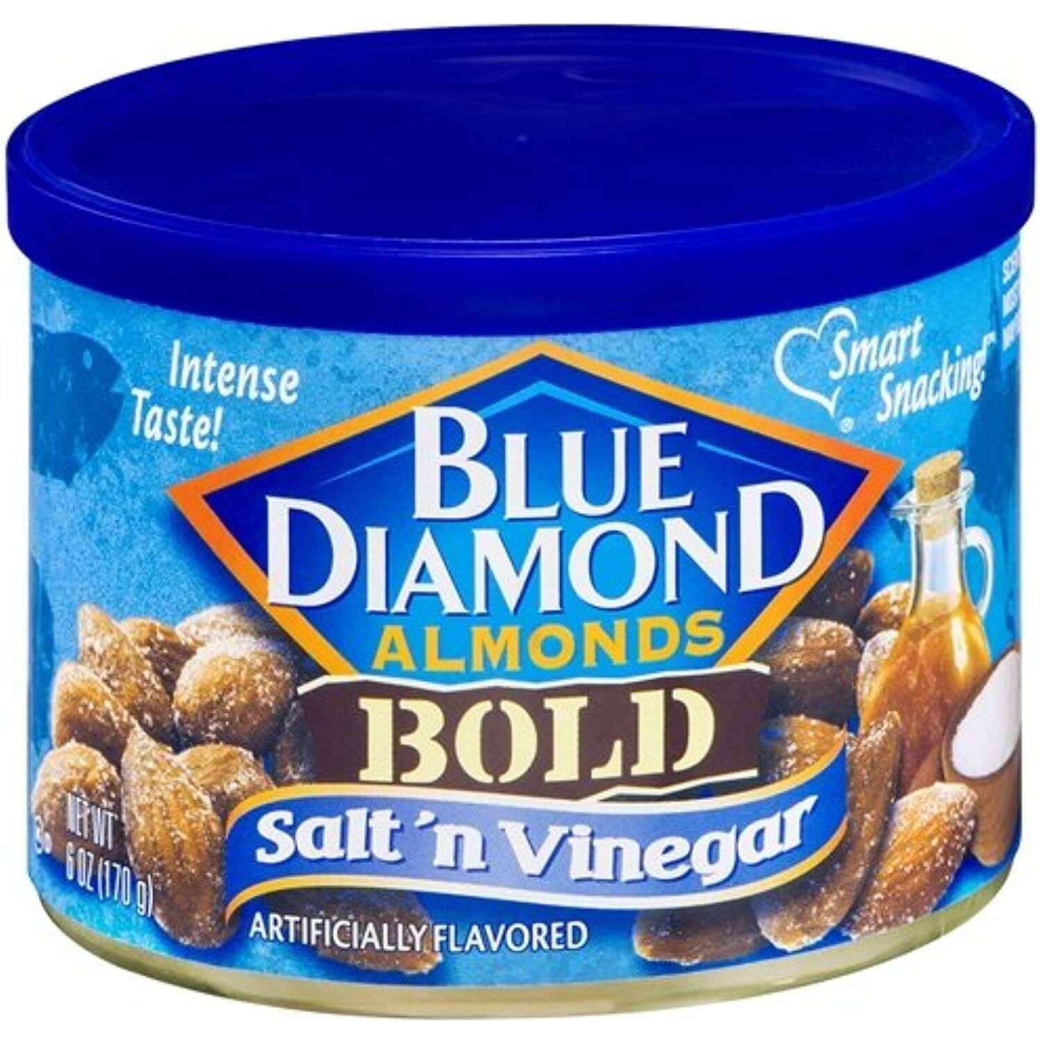 Blue Diamond Bold Almonds, Salt N Vinegar 6 Oz (Pack Of 2)