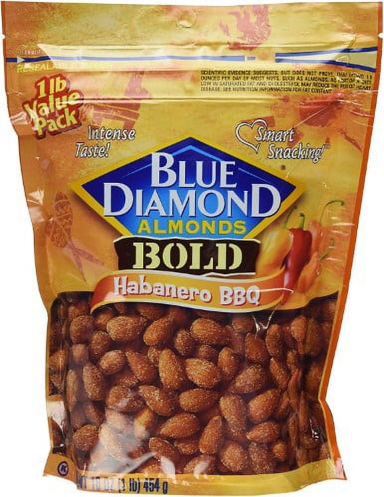 Blue Diamond Bold Habanero BBQ Almonds (Pack of 3)