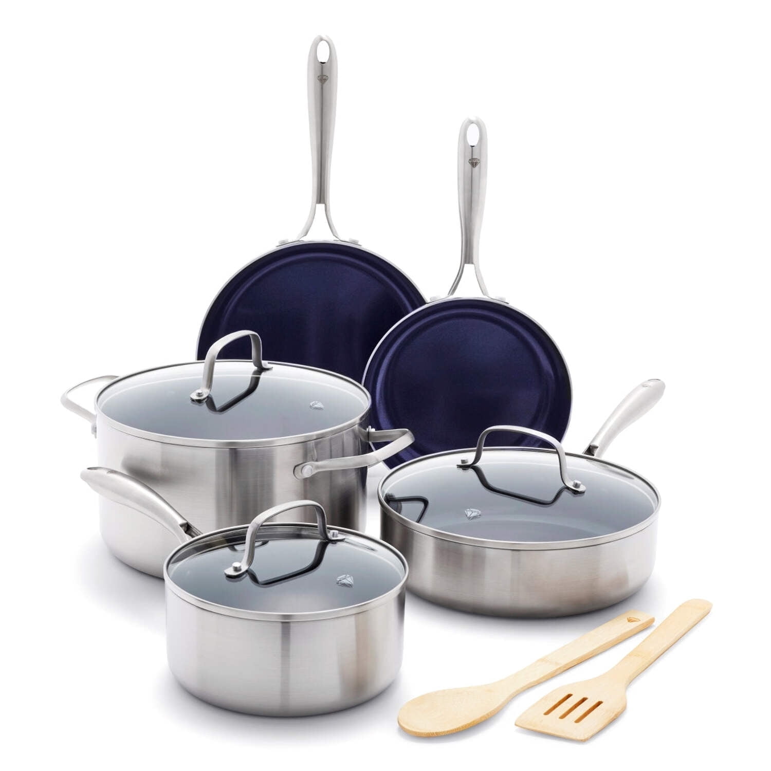 Blue Diamond HD Stainless Steel Clad Pro Cookware Set - Thumbnail 4