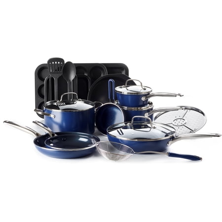 Blue Diamond Cookware Set, 20-Piece