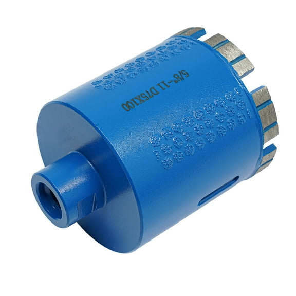 Blue Diamond Core Drill Bit, 75mm 5/8-11 Thread Wet Drilling Hole Saw for Concrete Countertops, Marble, Granite