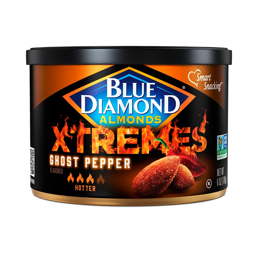 Blue Diamond XTREMES Almonds, Ghost Pepper, 6 Ounce