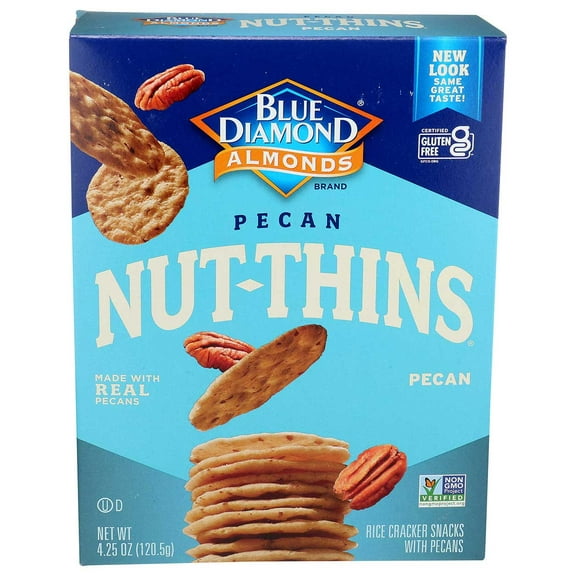 Blue Diamond Growers Pecan Nut Thin Cracker, 4.25 Ounce -- 12 per case.