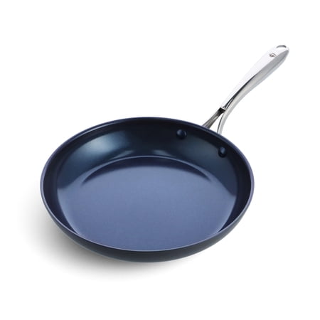 Blue Diamond Hard Anodized Toxin-Free Ceramic, Metal Utensil Safe Frying Pan, 10"