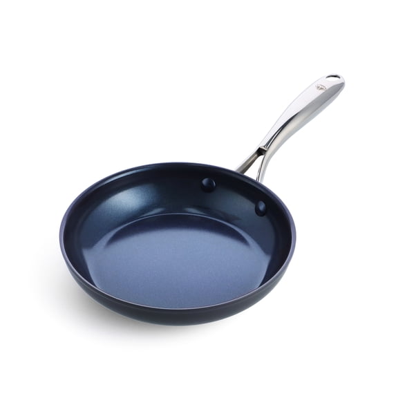 Blue Diamond Hard Anodized Toxin-Free Ceramic, Metal Utensil Safe Frying Pan, 8"