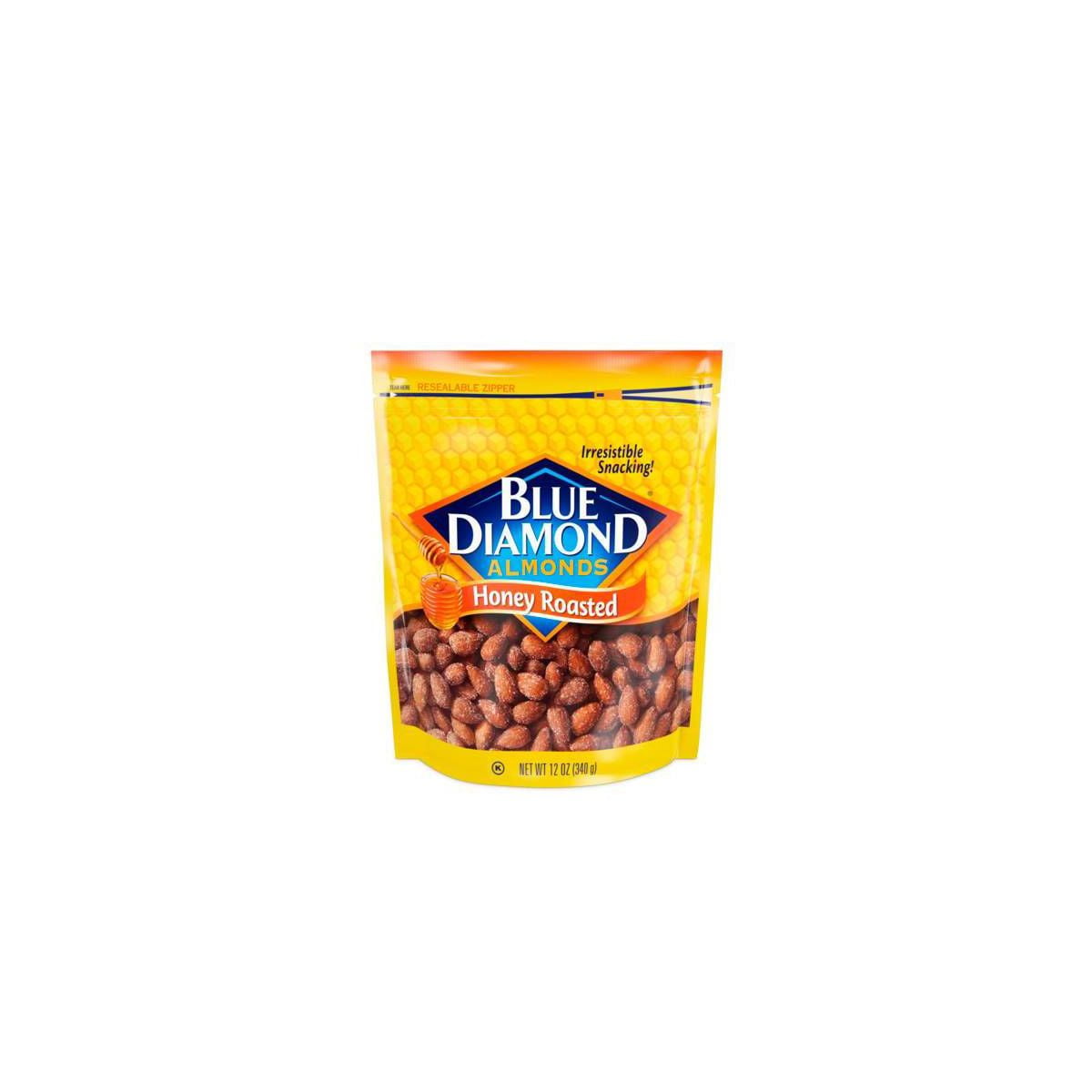 Blue Diamond Honey Roasted Almonds - 12oz - Walmart.com