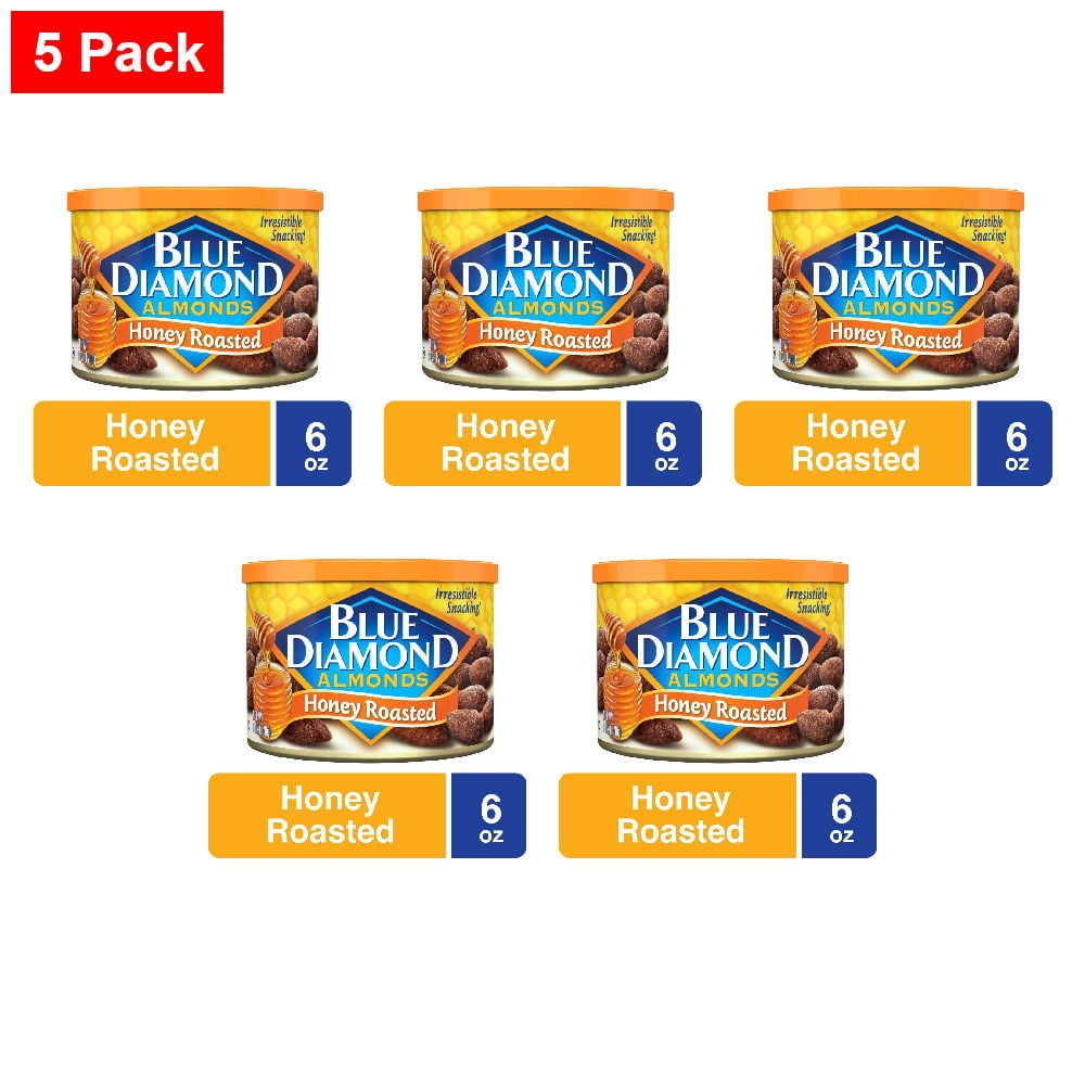 Blue Diamond Honey Roasted Almonds 6 oz - 5 Pack
