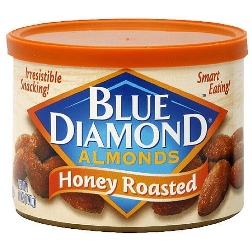 Blue Diamond Honey Roasted Almonds, 6 oz - Walmart.com