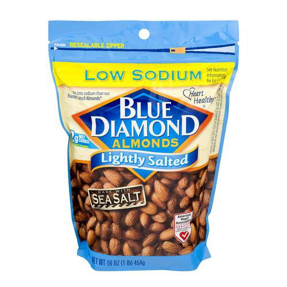 Blue Diamond Lightly Salted Almonds (pack Of 4) - Walmart.com