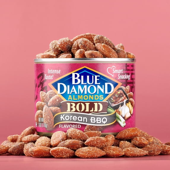 Blue Diamond Almonds Korean BBQ Flavored Snack Nuts, 6 oz.