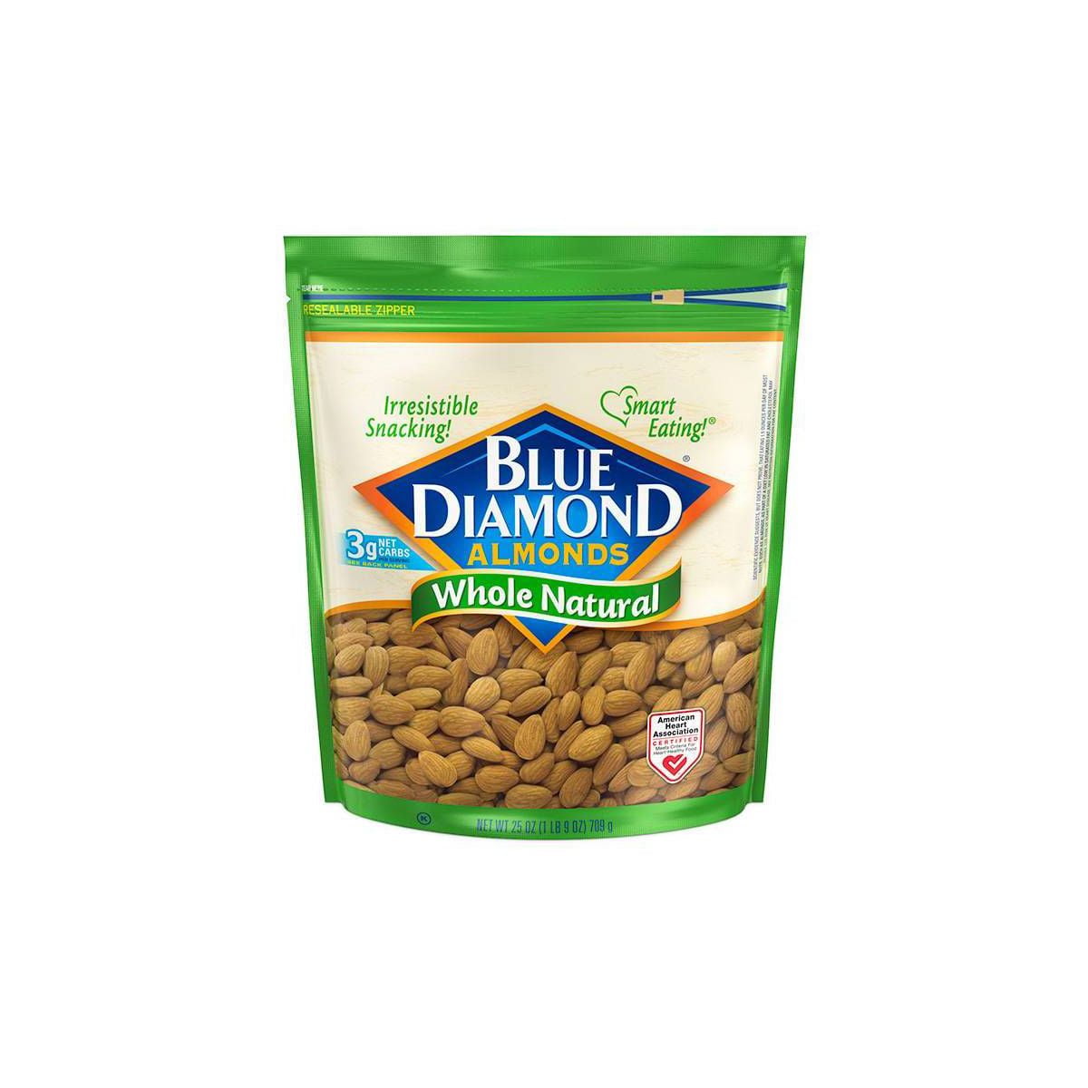 Blue Diamond Natural Almonds - 25oz - Pack of 2
