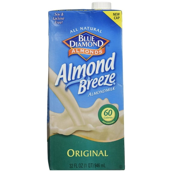 Blue Diamond Original Almond Milk, 32 oz - Case of 12