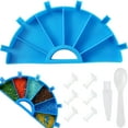 Blue Diamond Painting Accessories Tray Organizer Kits,6 Grid Plastic