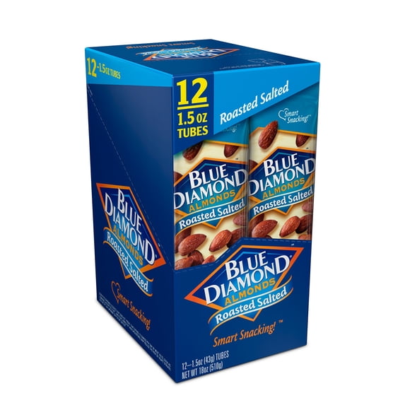 Blue Diamond Roasted Salted Almonds, 1.5 Oz., 12 Count
