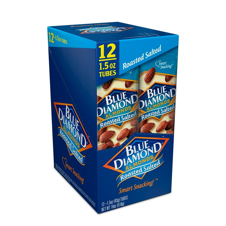 Roasted Salted Almonds, 1.5 oz Tube, 12 Tubes/Carton, Ships in 1-3 Business Days Roasted Salted Almonds, 1.5 oz Tube, 12 Tubes/Carton, Ships in 1-3 Business Days