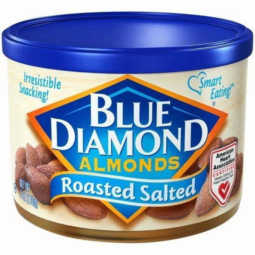Blue Diamond Roasted and Salted Almonds, 6 Ounce -- 12 per case