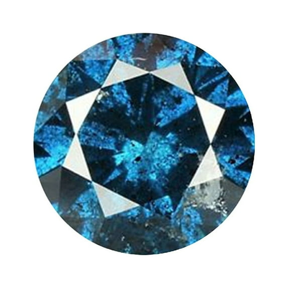 Blue Diamond Round-cut replacement Diamond rings for women Tester positive Gift Box Natural Earth-mined 0.10 carat t.w.