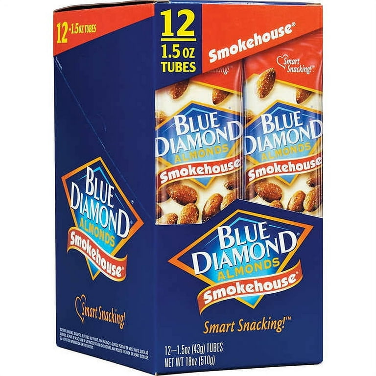 BlueDiamond Smokehouse Almonds - Smokehouse BBQ - 1.50 oz - 12 / Box BlueDiamond Smokehouse Almonds - Smokehouse BBQ - 1.50 oz - 12 / Box