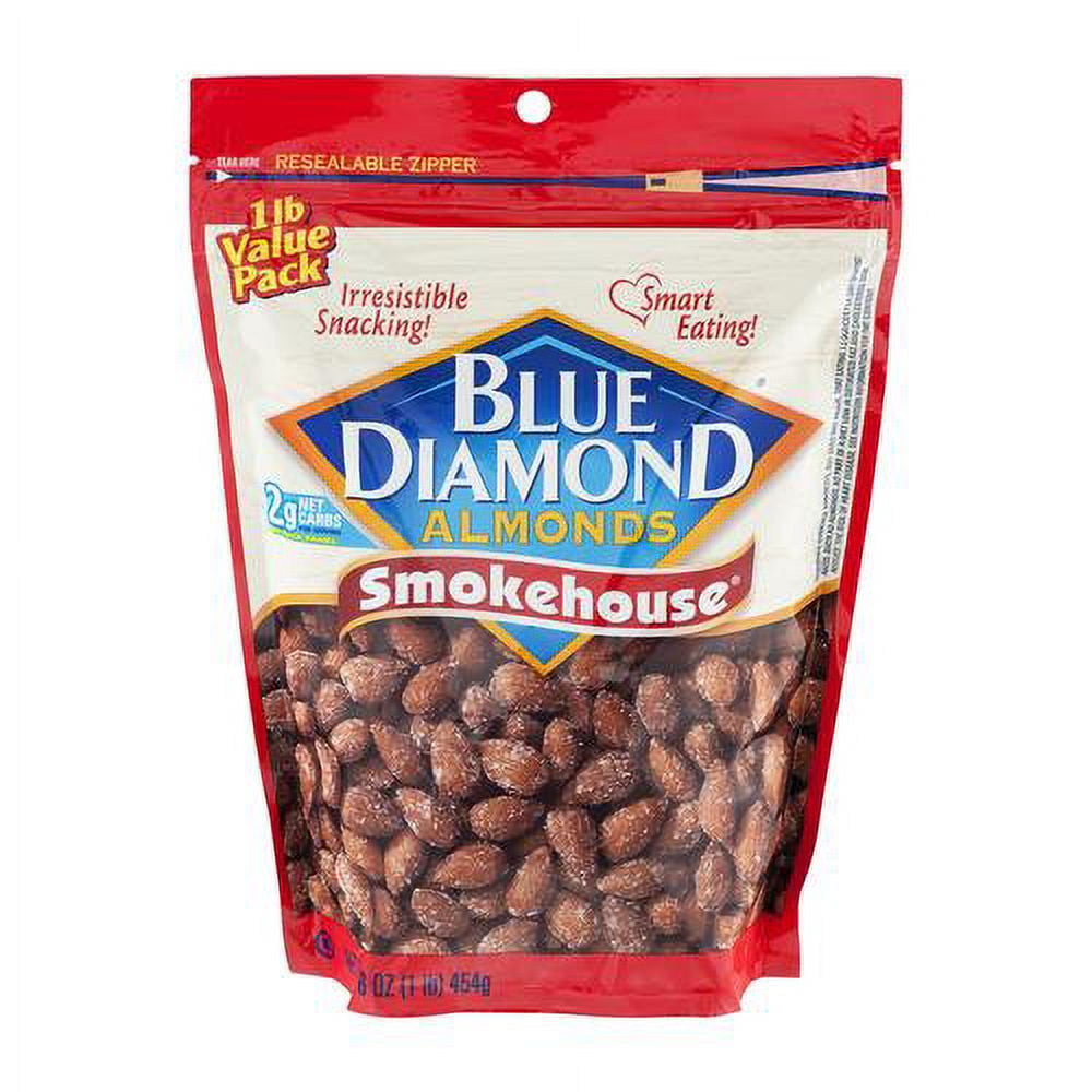 Blue Diamond Smokehouse Almonds 16 oz (Pack of 3)