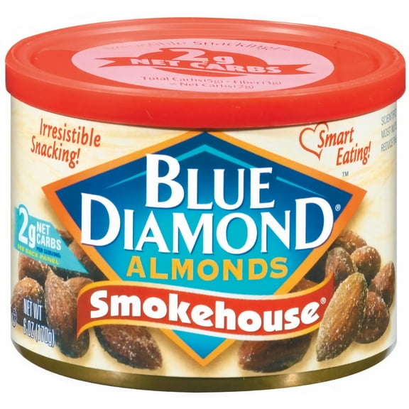 Blue Diamond Smokehouse Almonds 6 oz (Pack of 2)