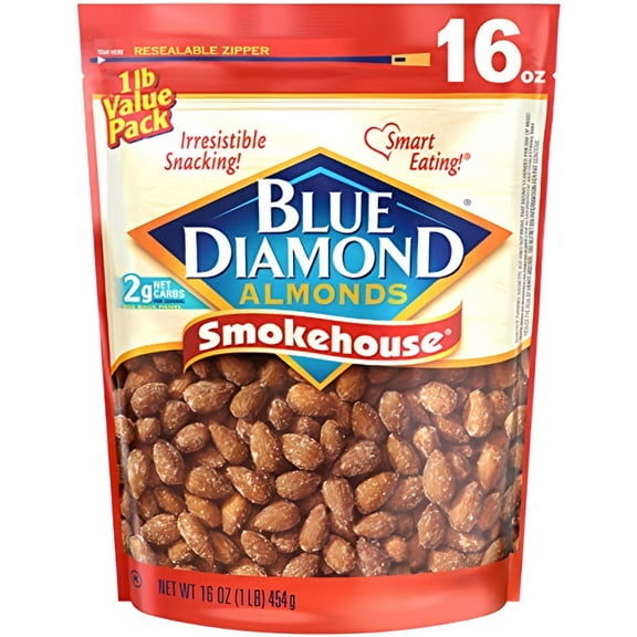Blue Diamond Smokehouse Almonds 16 oz (Pack of 48)