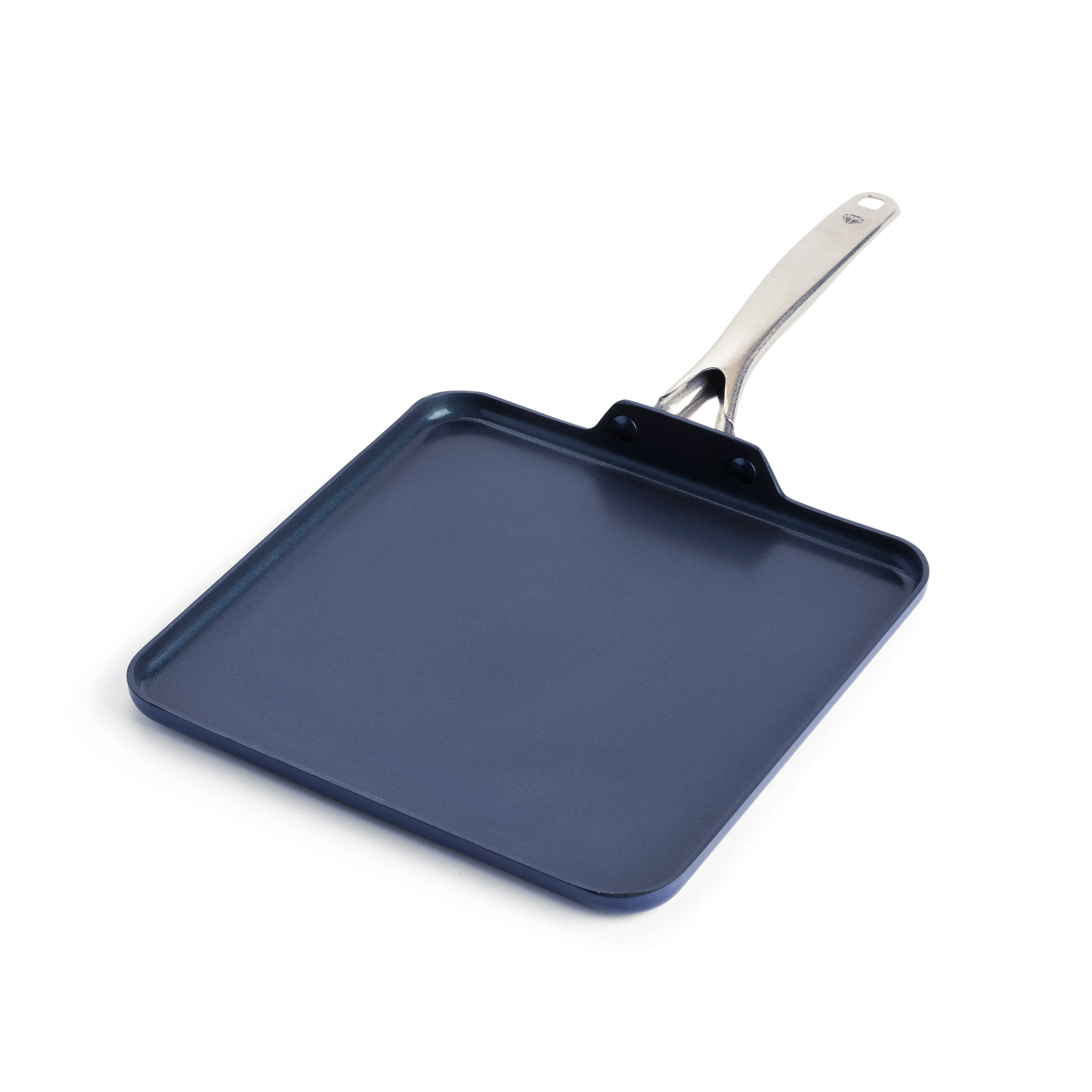 Style Nonstick Cookware Deep Round Grill Pan, 11.25-Inch, Blue