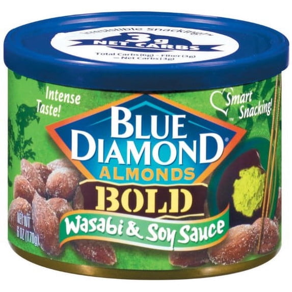 Blue Diamond Wasabi & Soy Sauce Almonds (Pack of 4)