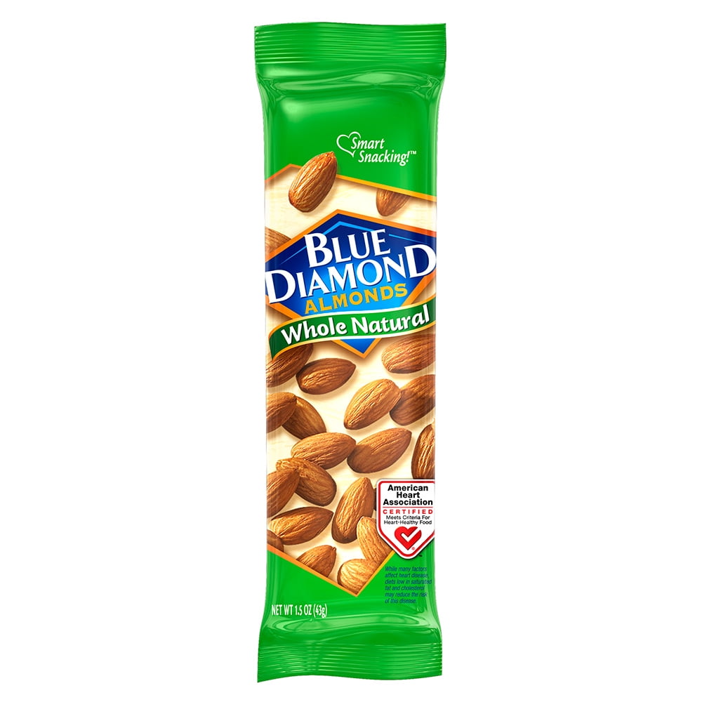 Blue Diamond Whole Natural Almonds, 1.5 Oz., 12 Count