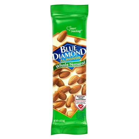 Blue Diamond Whole Natural Almonds, 1.5 Oz., 12 Count